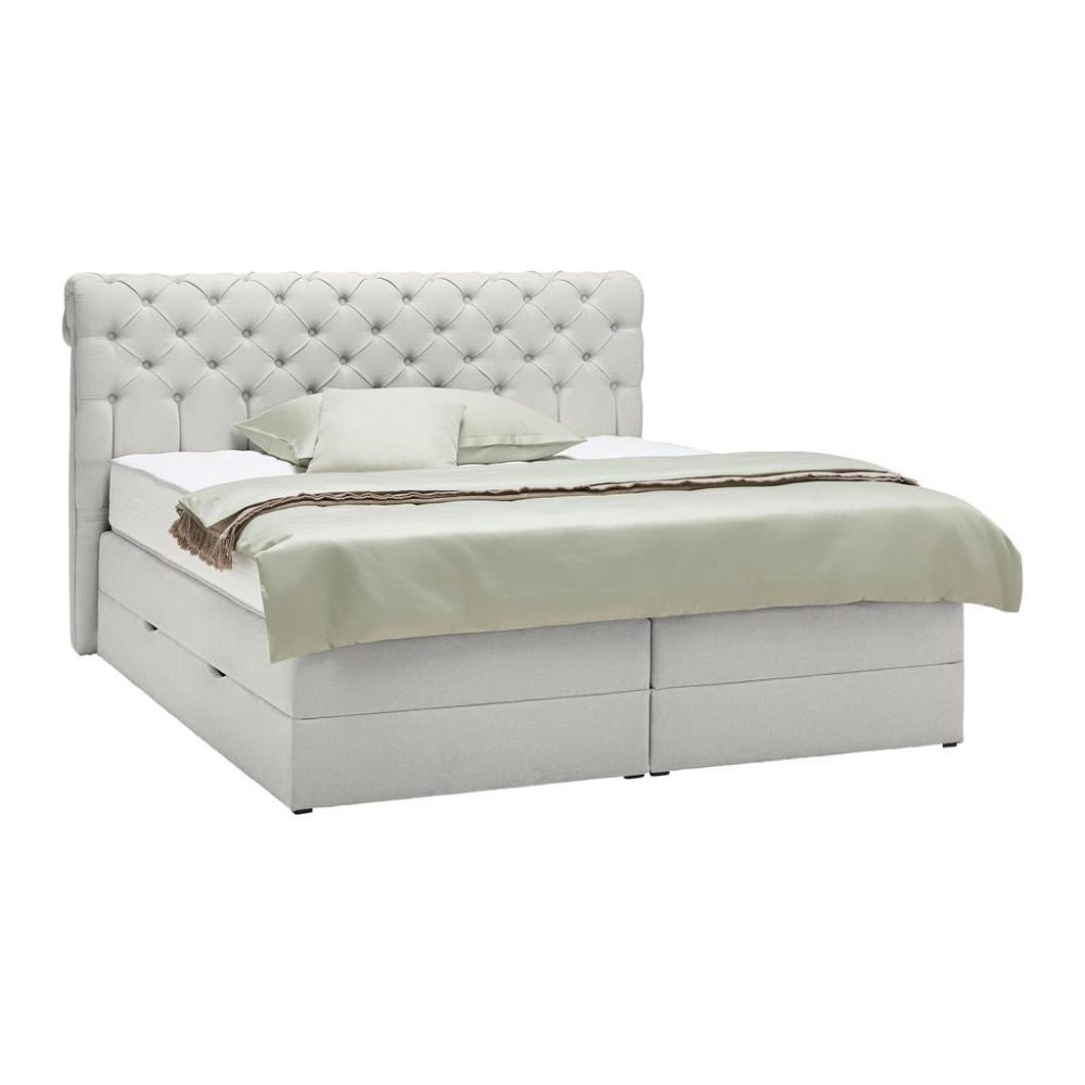Boxspringbett Belano Hellgrau Ca. 200x200cm 200/200 cm Hellgrau 