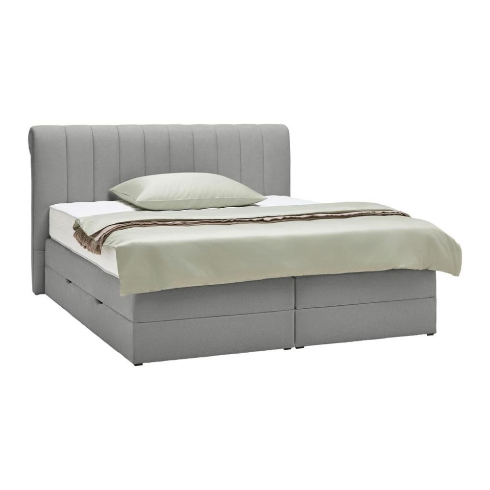 Boxspringbett Belano Dunkelgrau Ca. 200x200cm 200/200 cm Dunkelgrau 