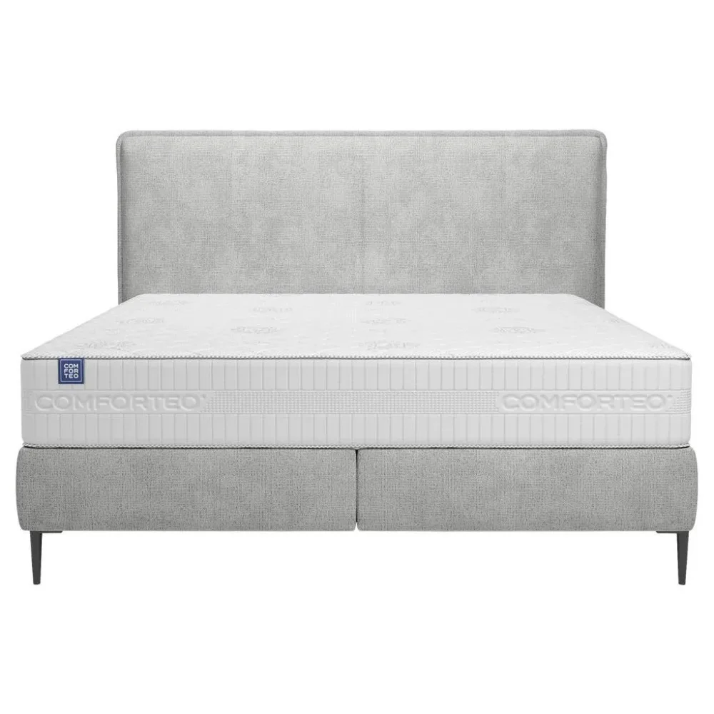 Boxspringbett Positano 160/200 cm Silberfarben 