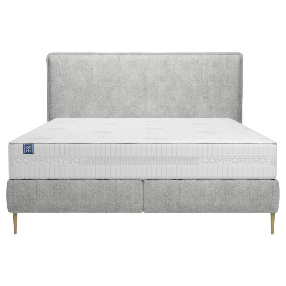 Boxspringbett Positano 160/200 cm Silberfarben 