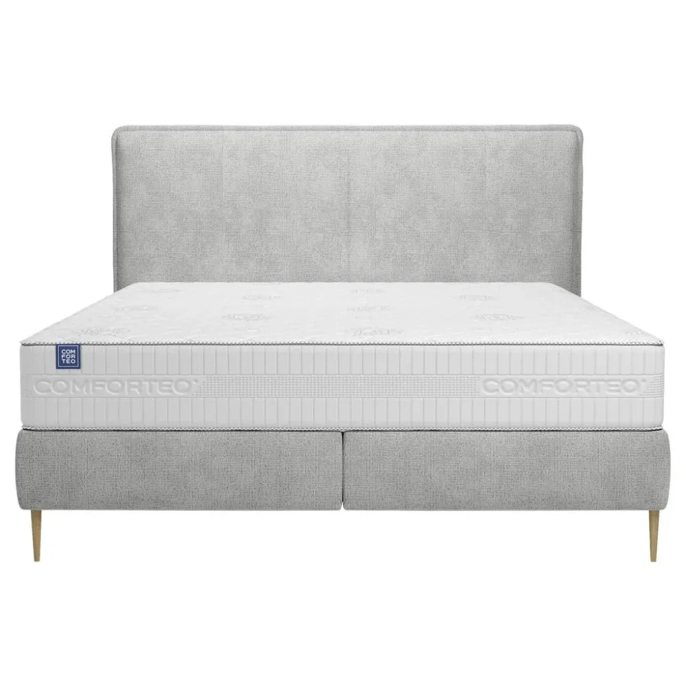 Boxspringbett Positano 180/200 cm Silberfarben 