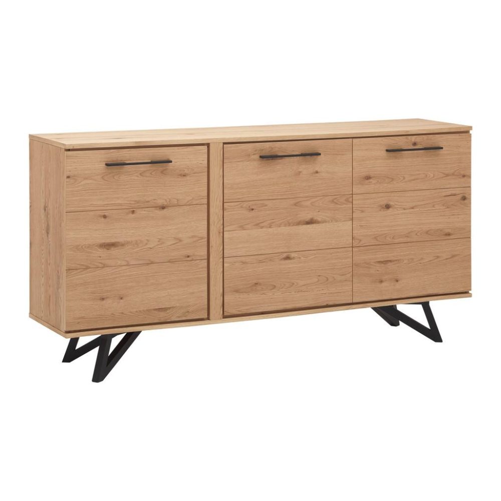 Sideboard Emilio In Eichefarben Echtholz  170/85/40 cm 