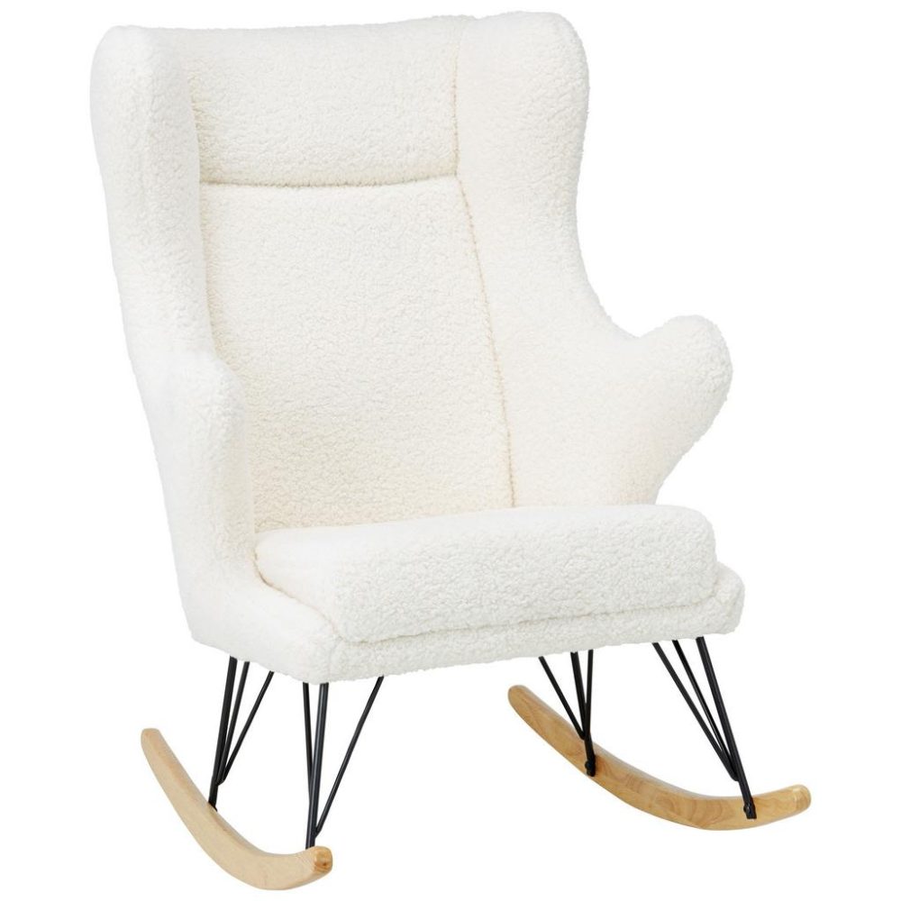 Schaukelstuhl In Creme Webpelz Creme 