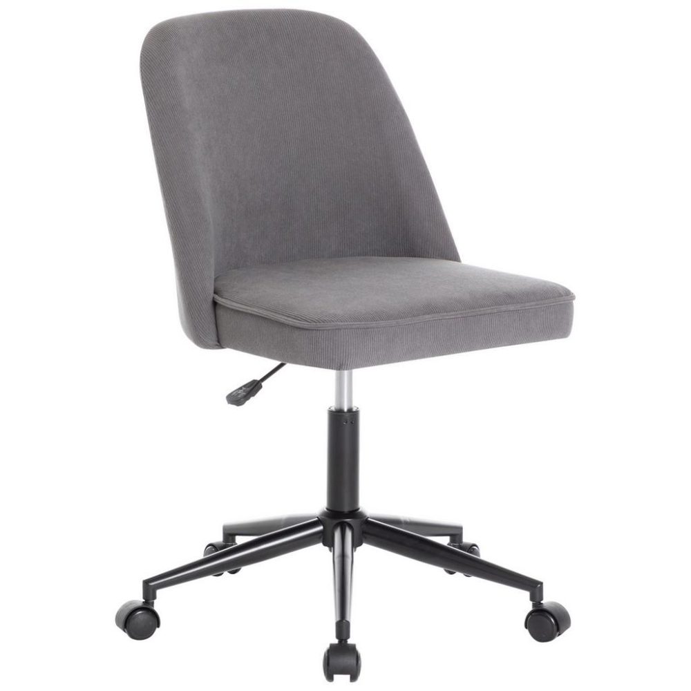 Drehstuhl Beetle Grau/schwarz Cord Grau, Schwarz 