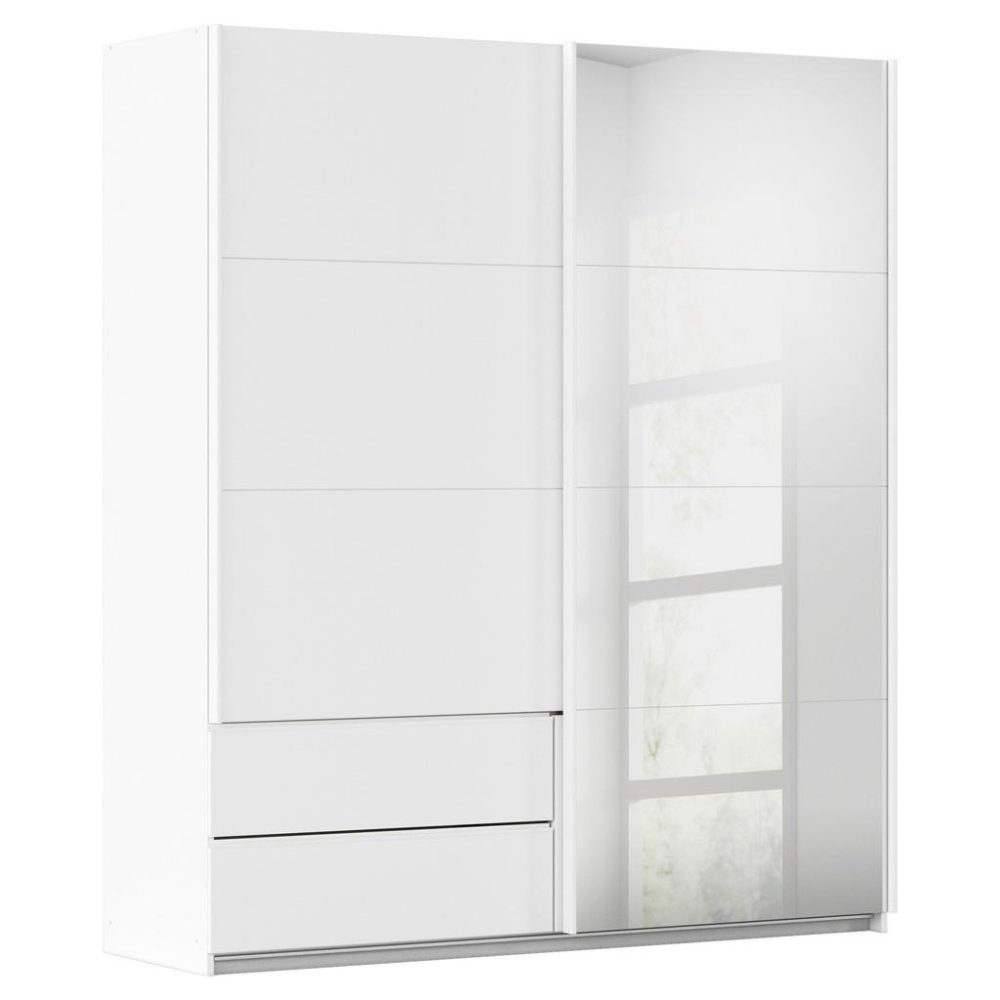 Schwebetürenschrank Elara Weiss 181/210/62 cm Weiss 
