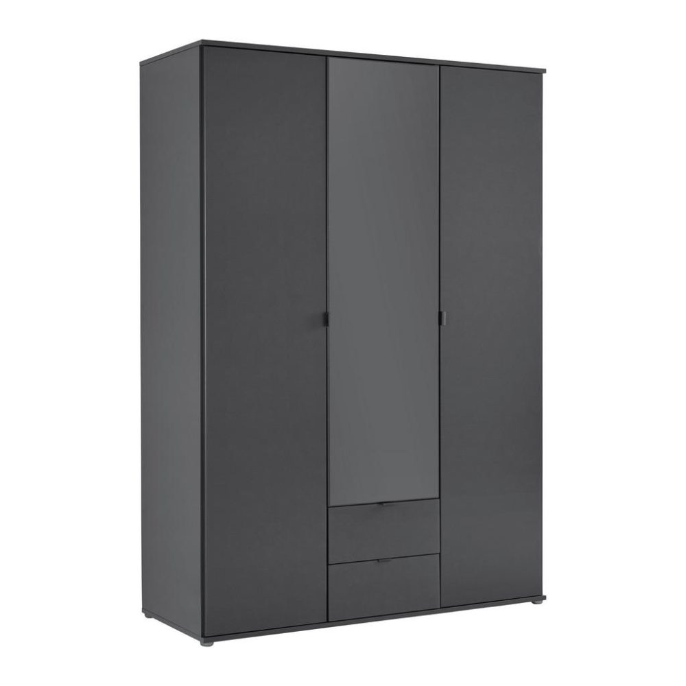Drehtürenschrank Avila Grau 136/194/53 cm Grau 
