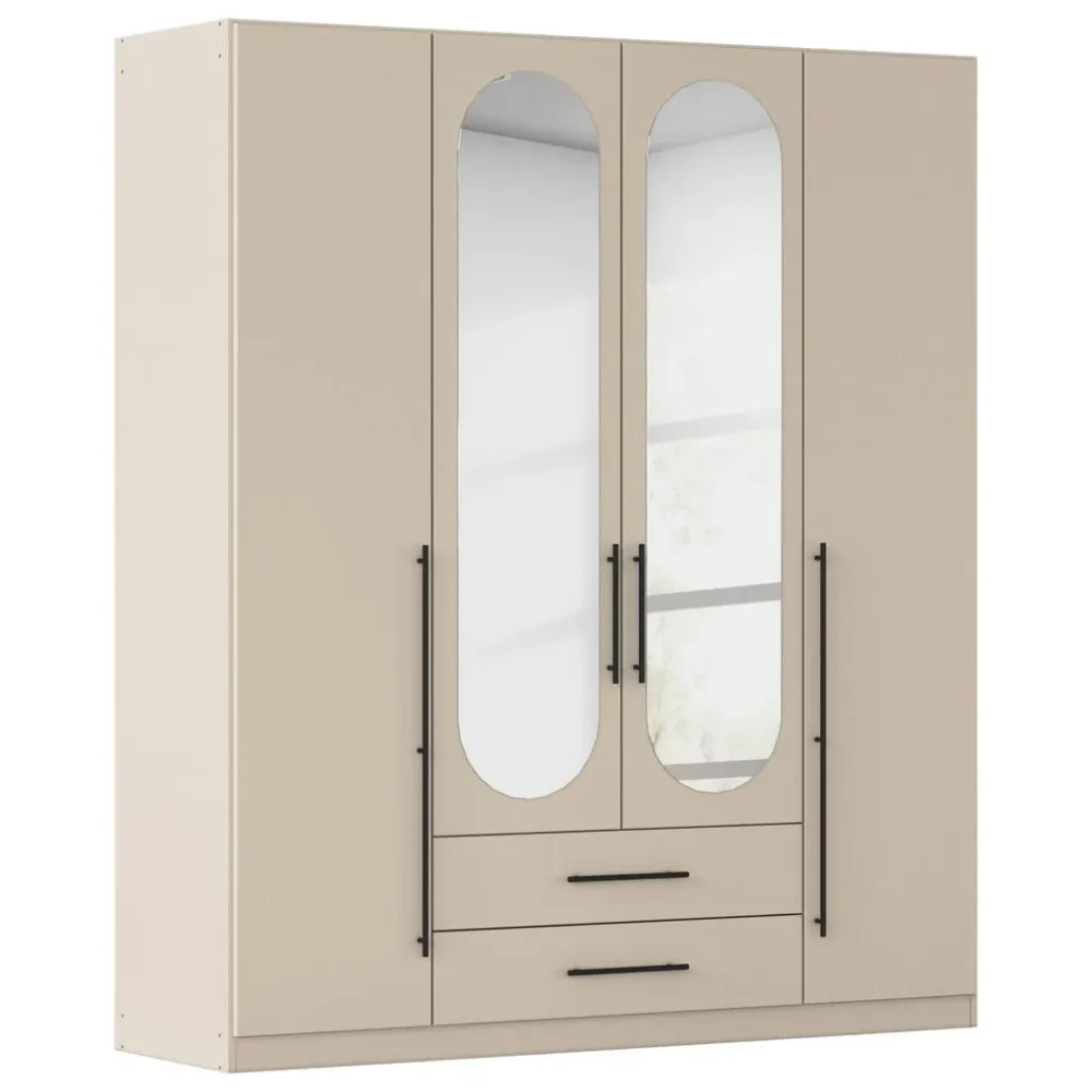 Drehtürenschrank Velora Champagnerfarben 181/210/54 cm Champagner 