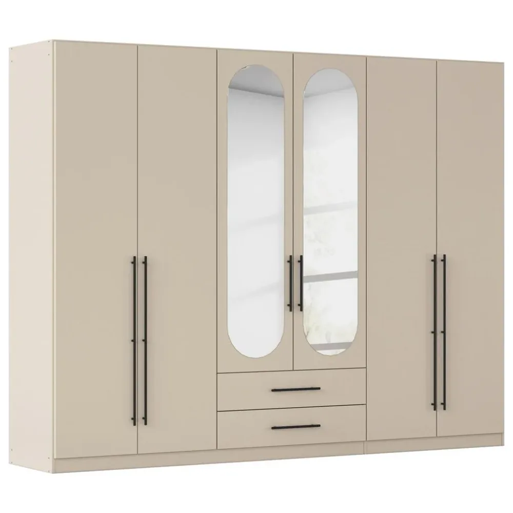 Drehtürenschrank Velora Champagnerfarben 271/210/54 cm Champagner 