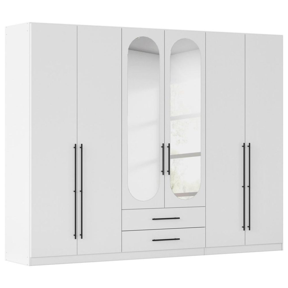 Drehtürenschrank Velora Weiss 271/210/54 cm Weiss 