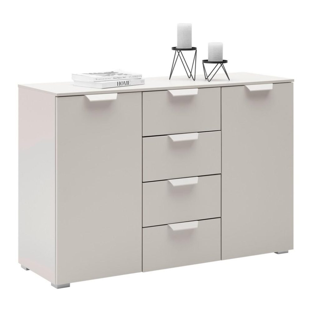 Kommode Briona Champagnerfarben , 120/80/42 cm , 4 Schublade(n) 