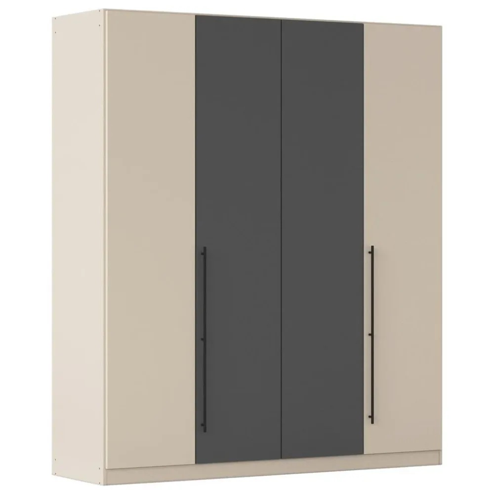 Kleiderschrank Safari Grau/champagner Grau, Champagner 