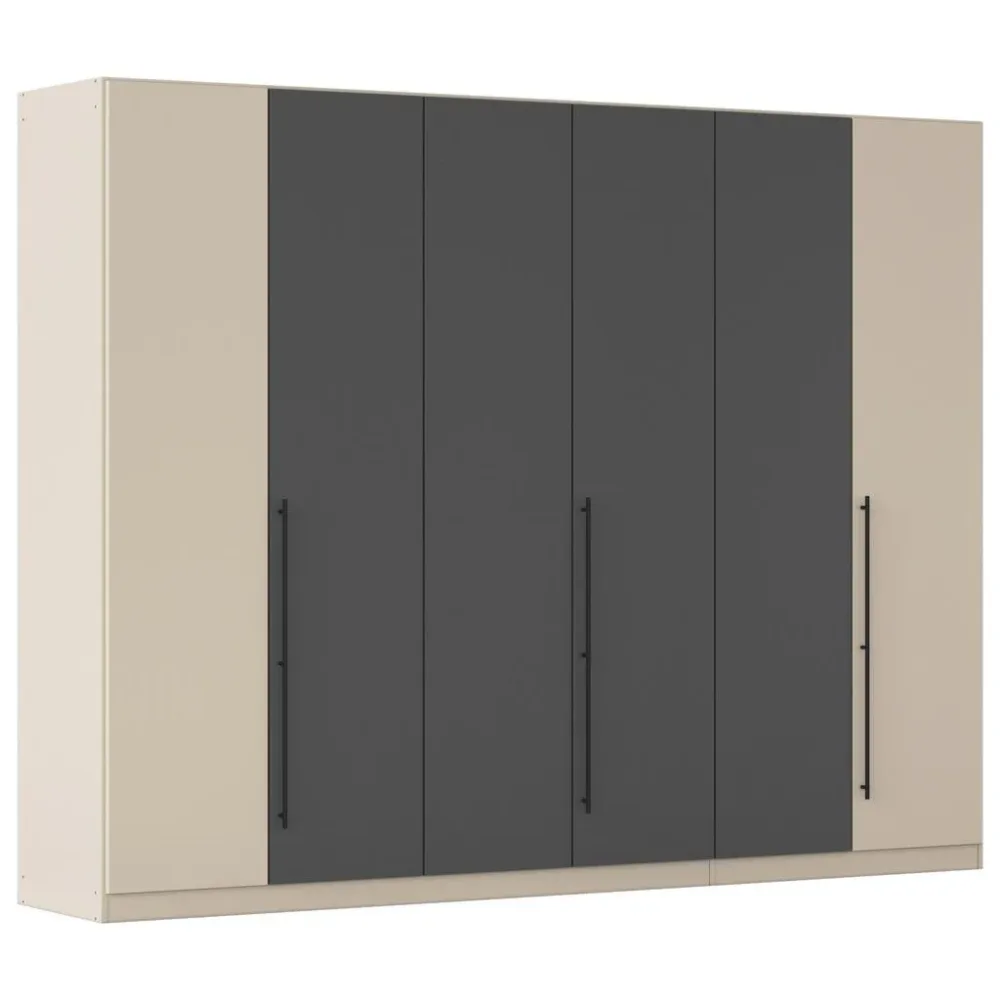 Kleiderschrank Safari Grau/champagner Grau, Champagner 