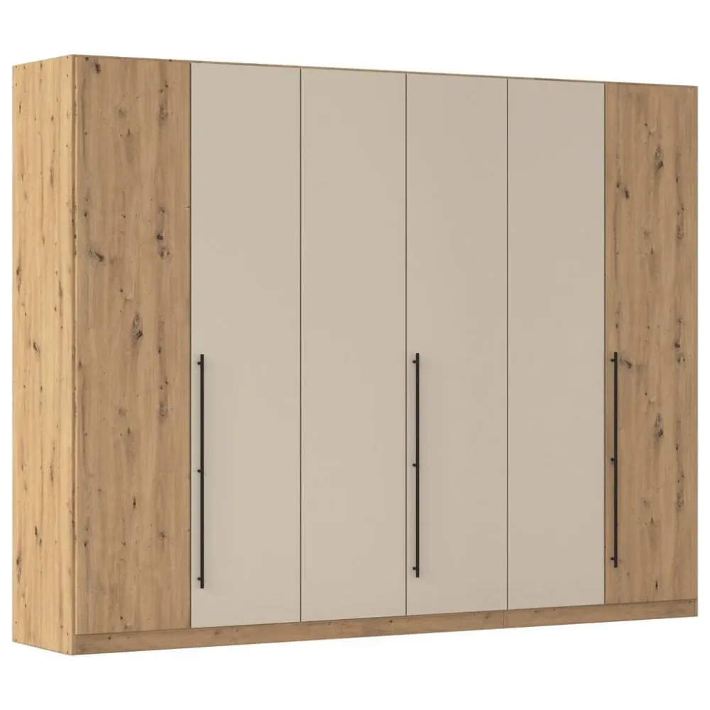 Kleiderschrank Safari Champagner/eiche Artisan 