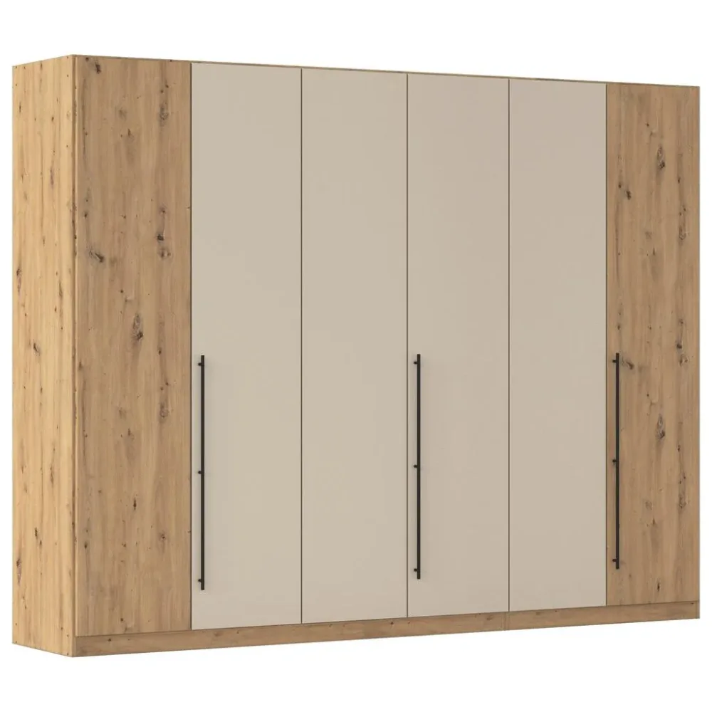 Kleiderschrank Safari Champagner/eiche Artisan 