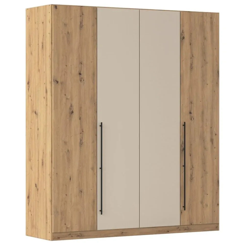 Kleiderschrank Safari Champagner/eiche Artisan Champagner, Eiche Artisan 