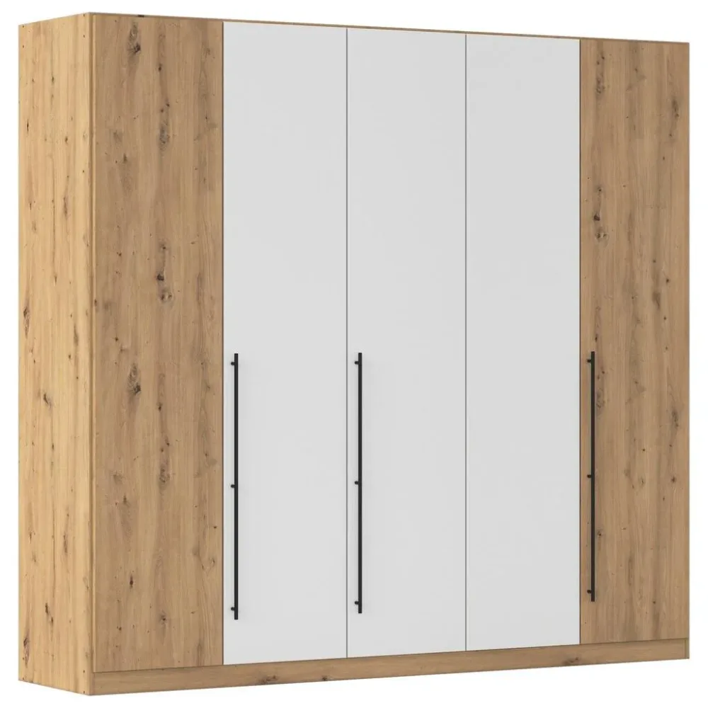 Kleiderschrank Safari Weiss/eiche Artisan Weiss, Eiche Artisan 