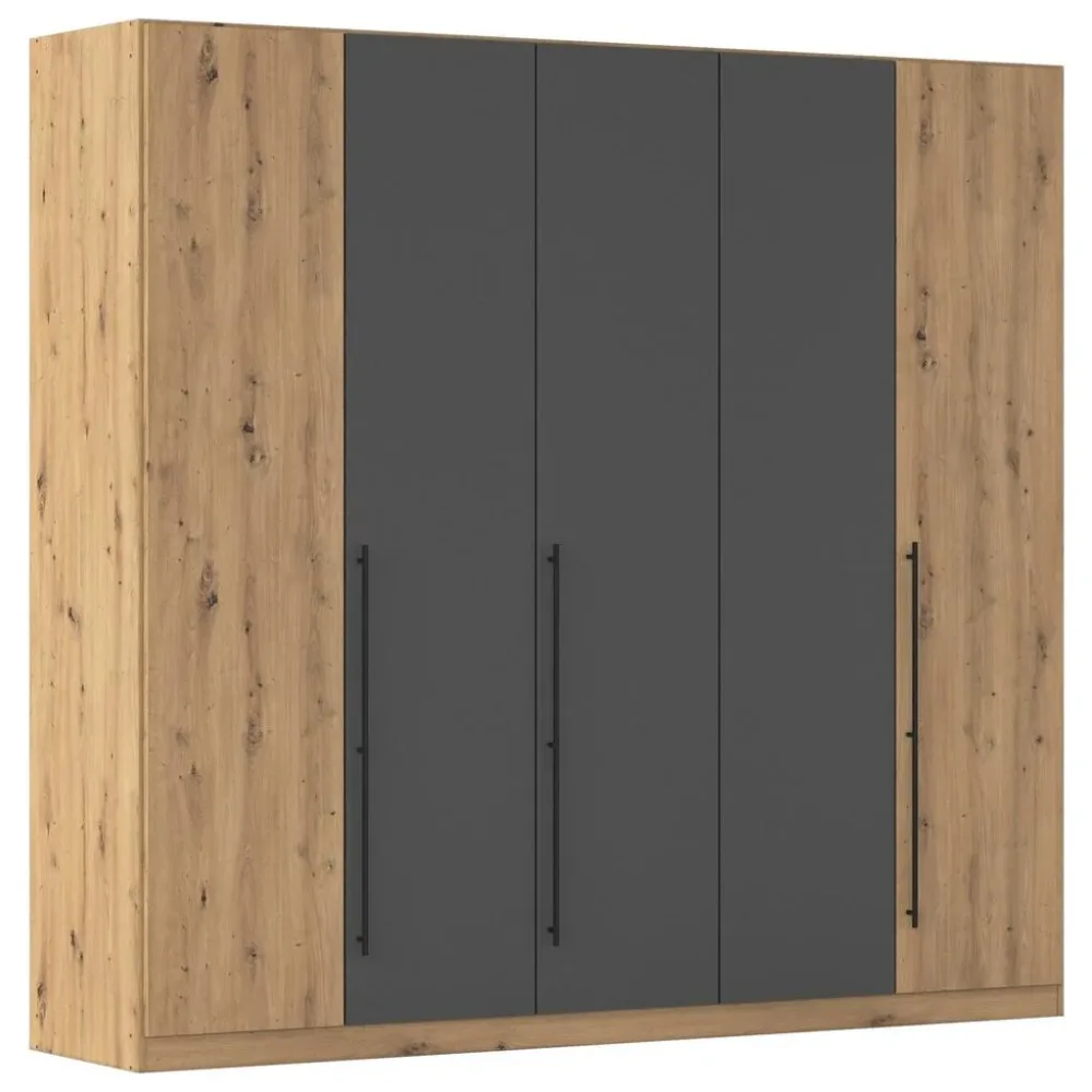 Kleiderschrank Safari Grau/eiche Artisan Grau, Eiche Artisan 