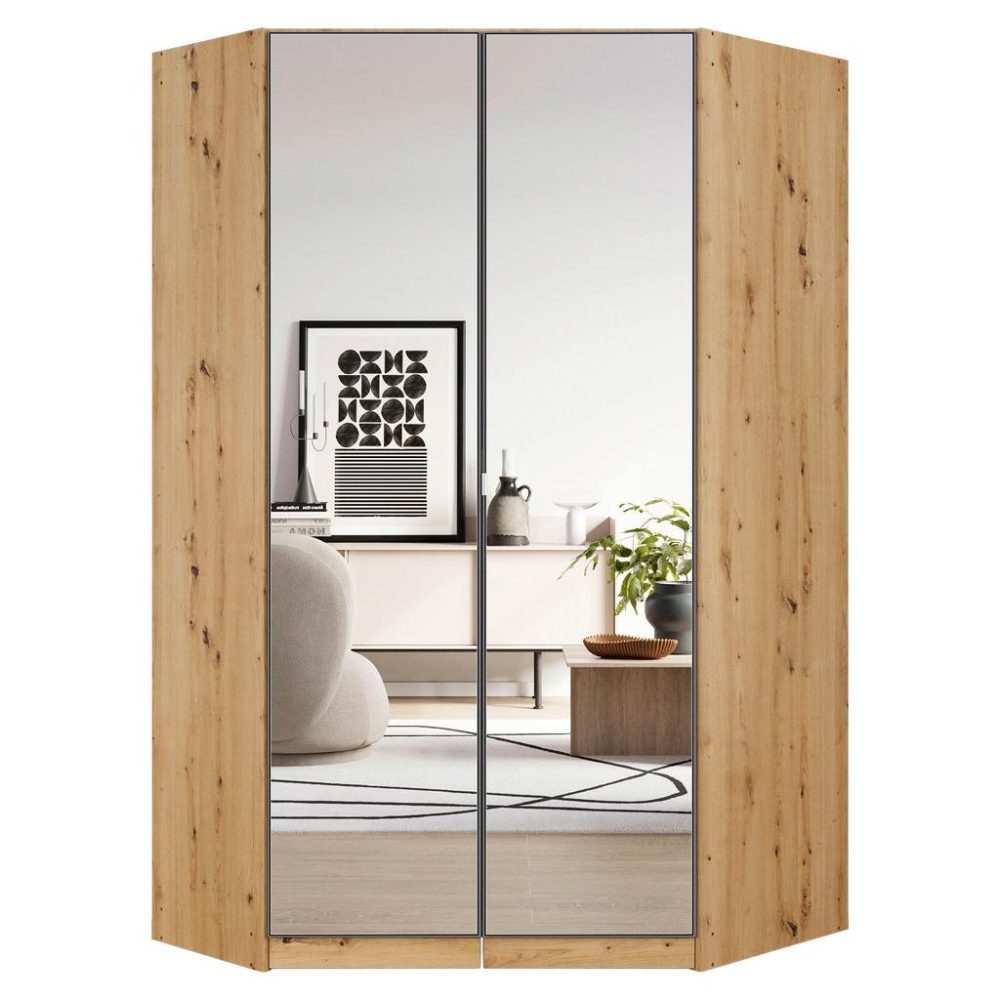 Begehbarer Eckschrank Aalen Grau/eiche Artisan Eiche Artisan 