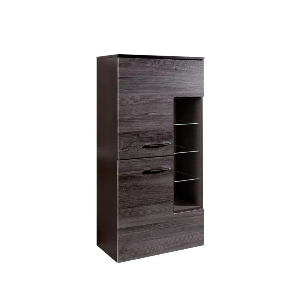Midischrank Florida In Graphitfarben 65/130/35 cm 