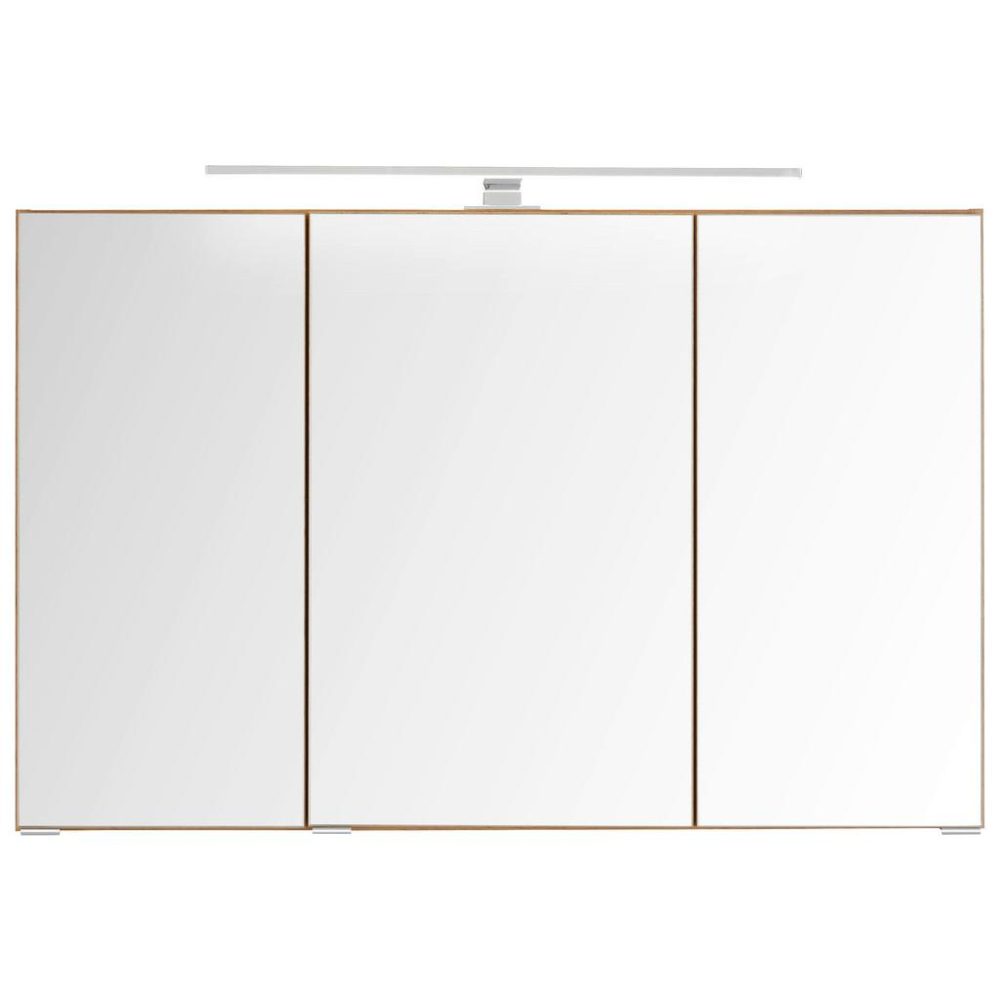 Spiegelschrank Florida Eichefarben Mit Led 100/64/20 cm 
