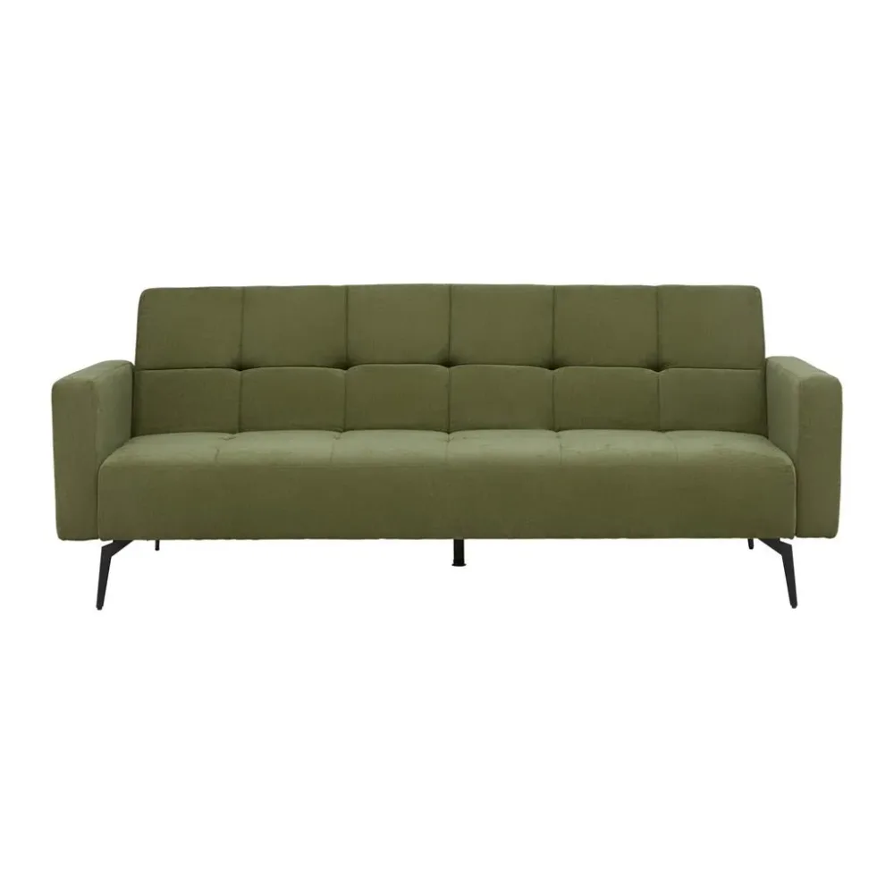 Schlafsofa Lando Grün Grün Holz, Textil 