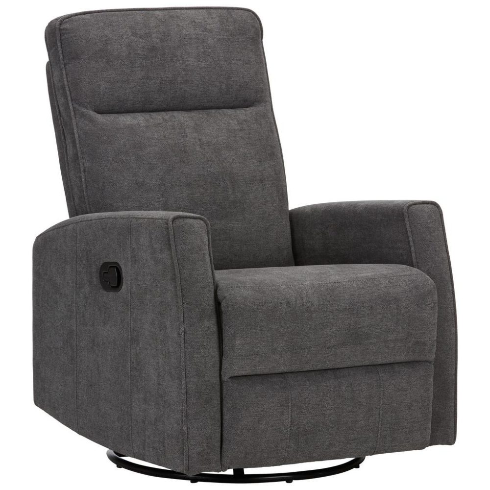 Relaxsessel In Grau Metall, Textil Grau 