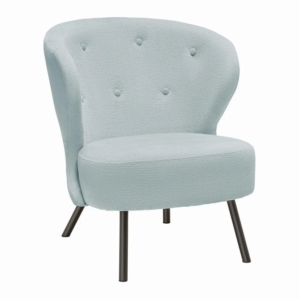 Sessel Floris -Trend- Chenille Graublau 
