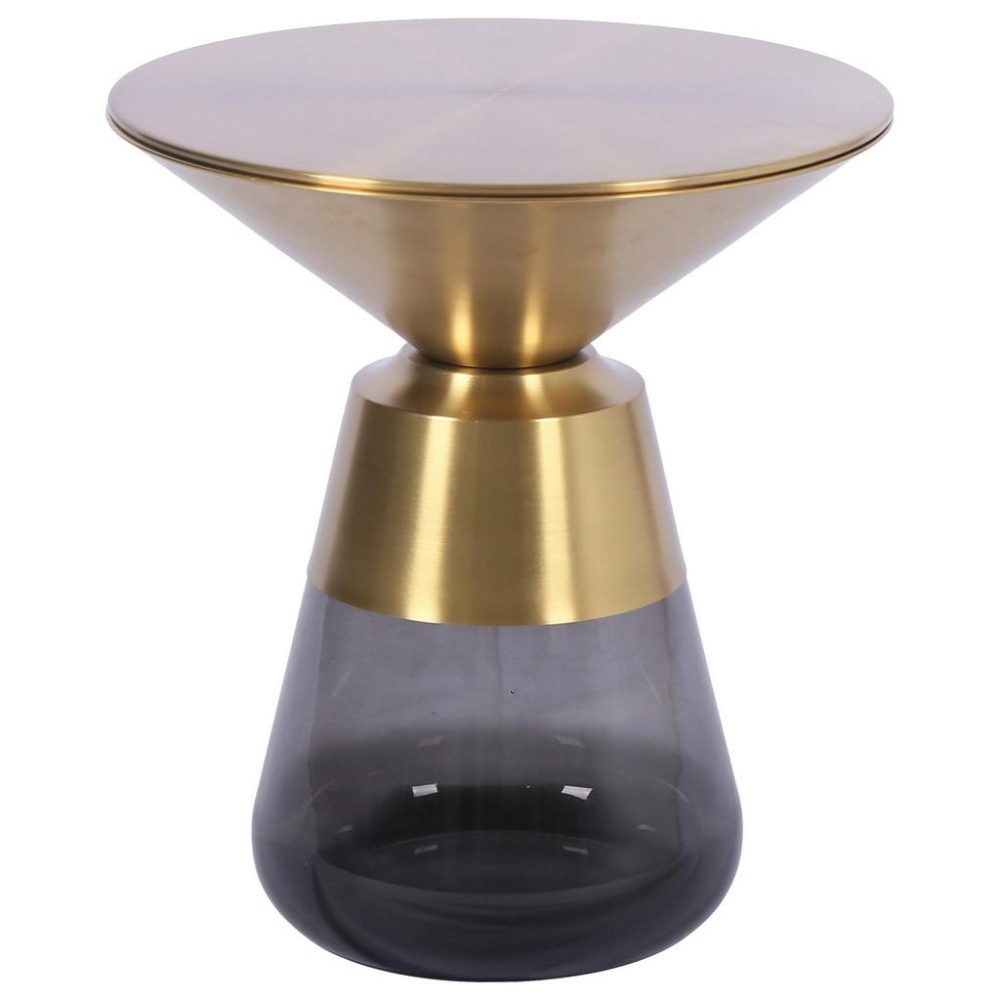 Beistelltisch Baily -Trend- Metall, Glas 48/48/55 cm 