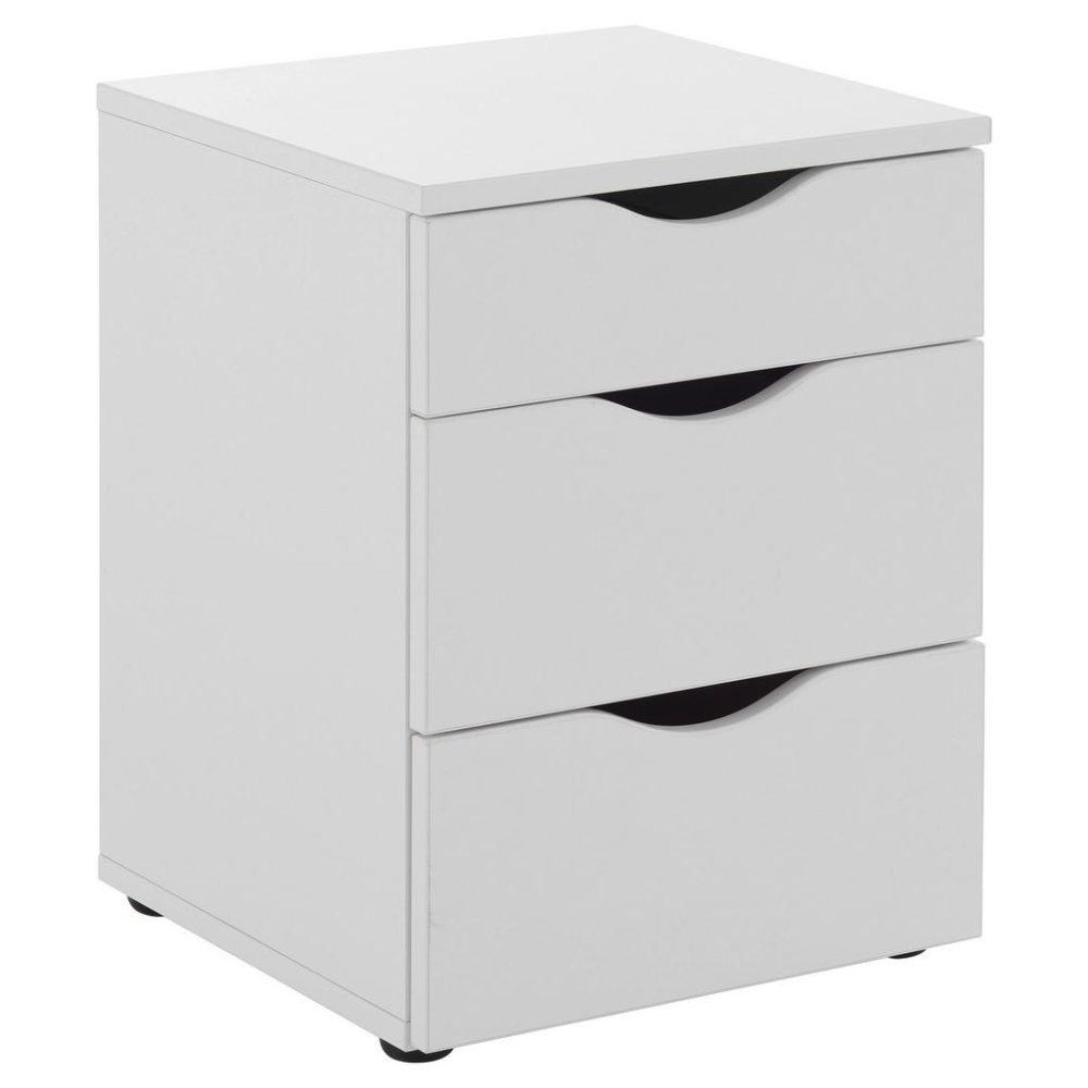 Nachtkästchen In Weiss 40/55/39 cm Weiss 
