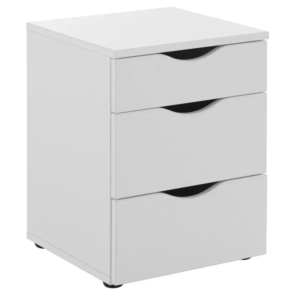 Nachtkästchen In Weiss 40/55/39 cm Weiss 