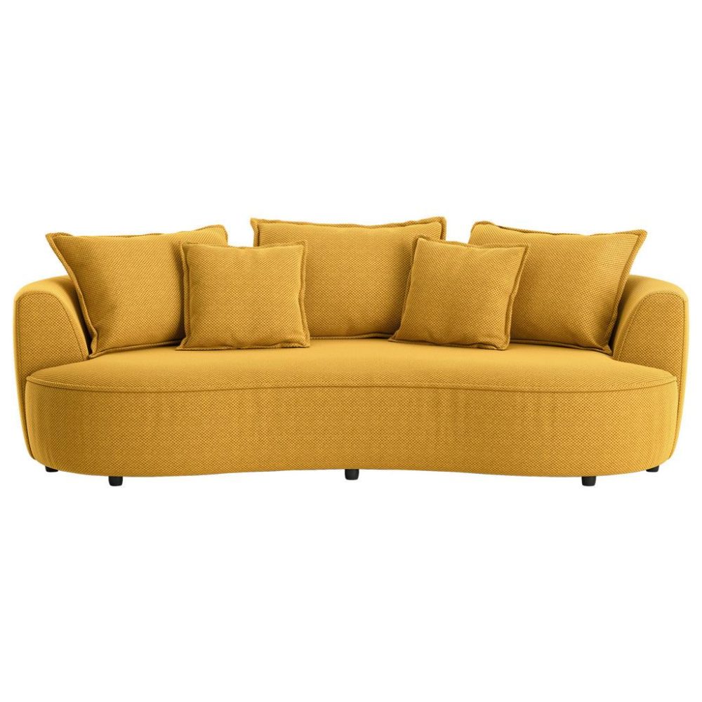 Megasofa Levi Textil Senfgelb 