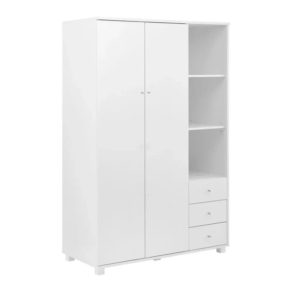 Drehtürenschrank In Weiss 