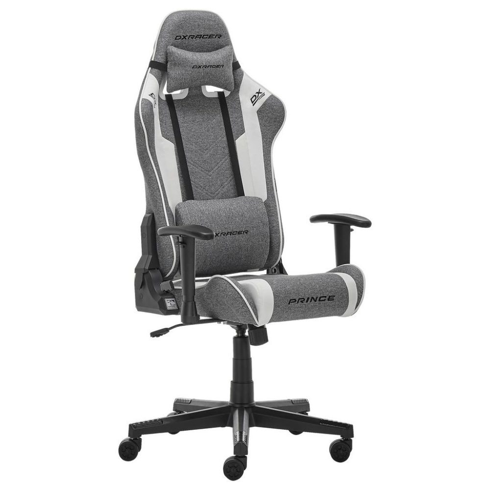 Gamingstuhl Prince In Grau/schwarz/weiss Grau, Schwarz, Weiss 