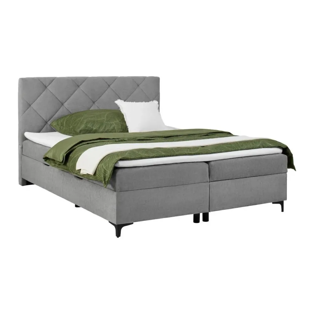 Boxbett Wind Grau Ca. 180x200cm 180/200 cm Grau 