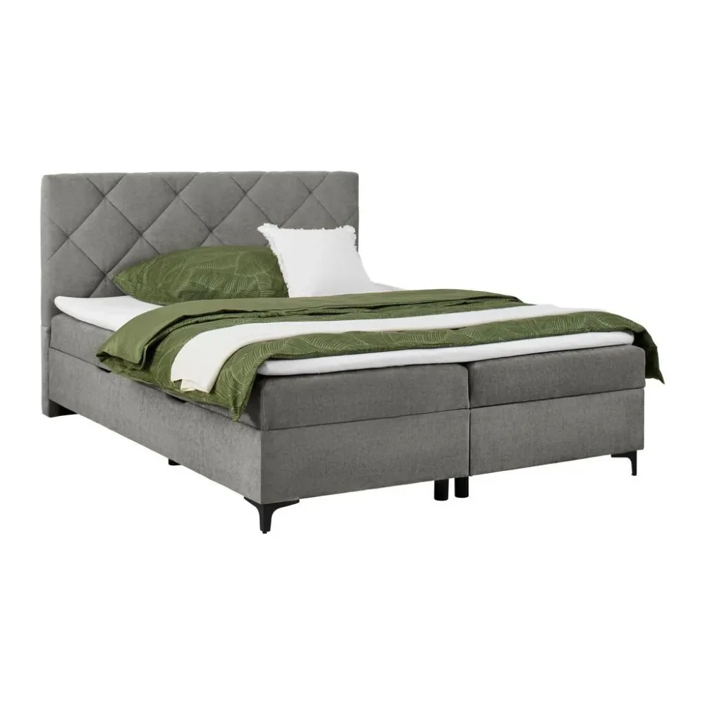 Boxbett Wind Dunkelgrau Ca. 160x200cm 160/200 cm Dunkelgrau 