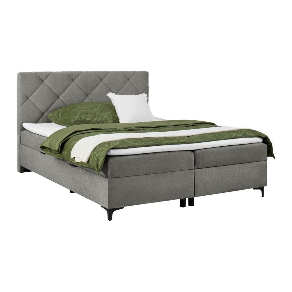 Boxbett Wind Dunkelgrau Ca. 180x200cm 180/200 cm Dunkelgrau 