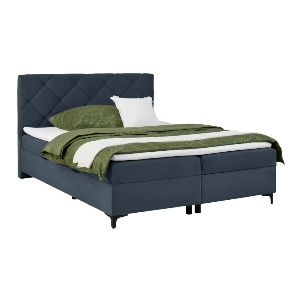 Boxbett Wind Dunkelblau Ca. 180x200cm 180/200 cm Dunkelblau 