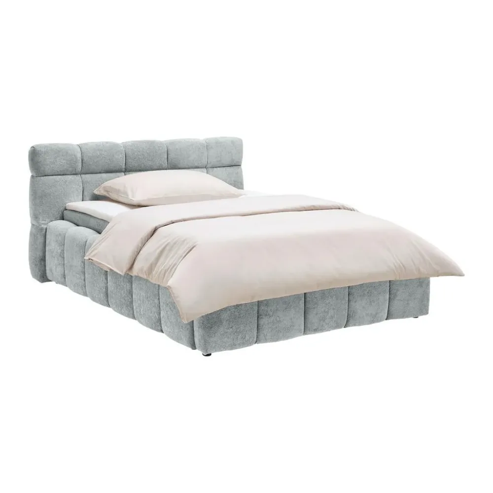 Polsterbett Monte -Top- -Based- 140/200 cm Hellgrau 