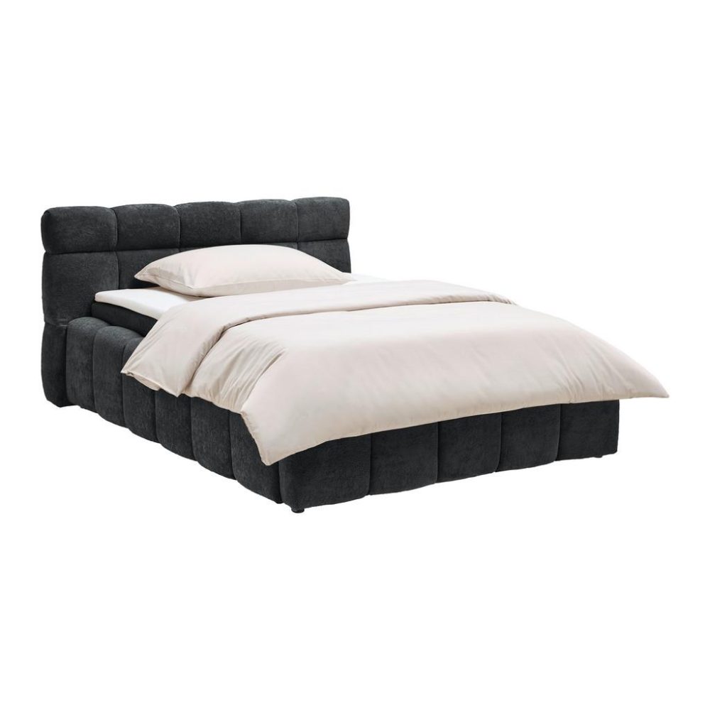 Polsterbett Monte Schwarz Ca. 120x200cm 120/200 cm Schwarz 