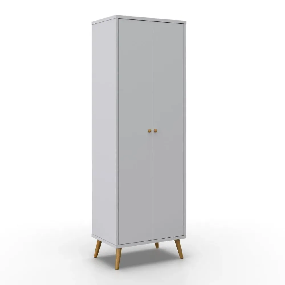 Drehtürenschrank In Weiss 