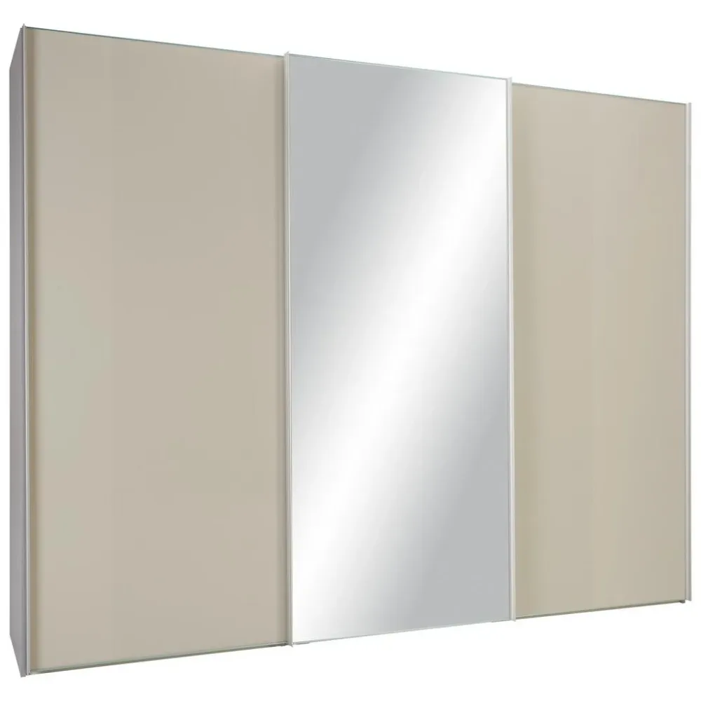 Schwebetürenschrank Sonate Rom Ca. 280x222x68 Cm 280/222/68 cm Hellgrau, Sandfarben 