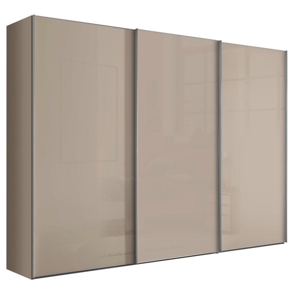 Schwebetürenschrank Lumos Glas Sandfarben 249/222/68 cm Sandfarben 