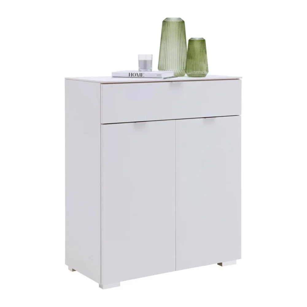Kommode Sonate In Weiss , 80/96/40 cm , 1 Schublade(n) 