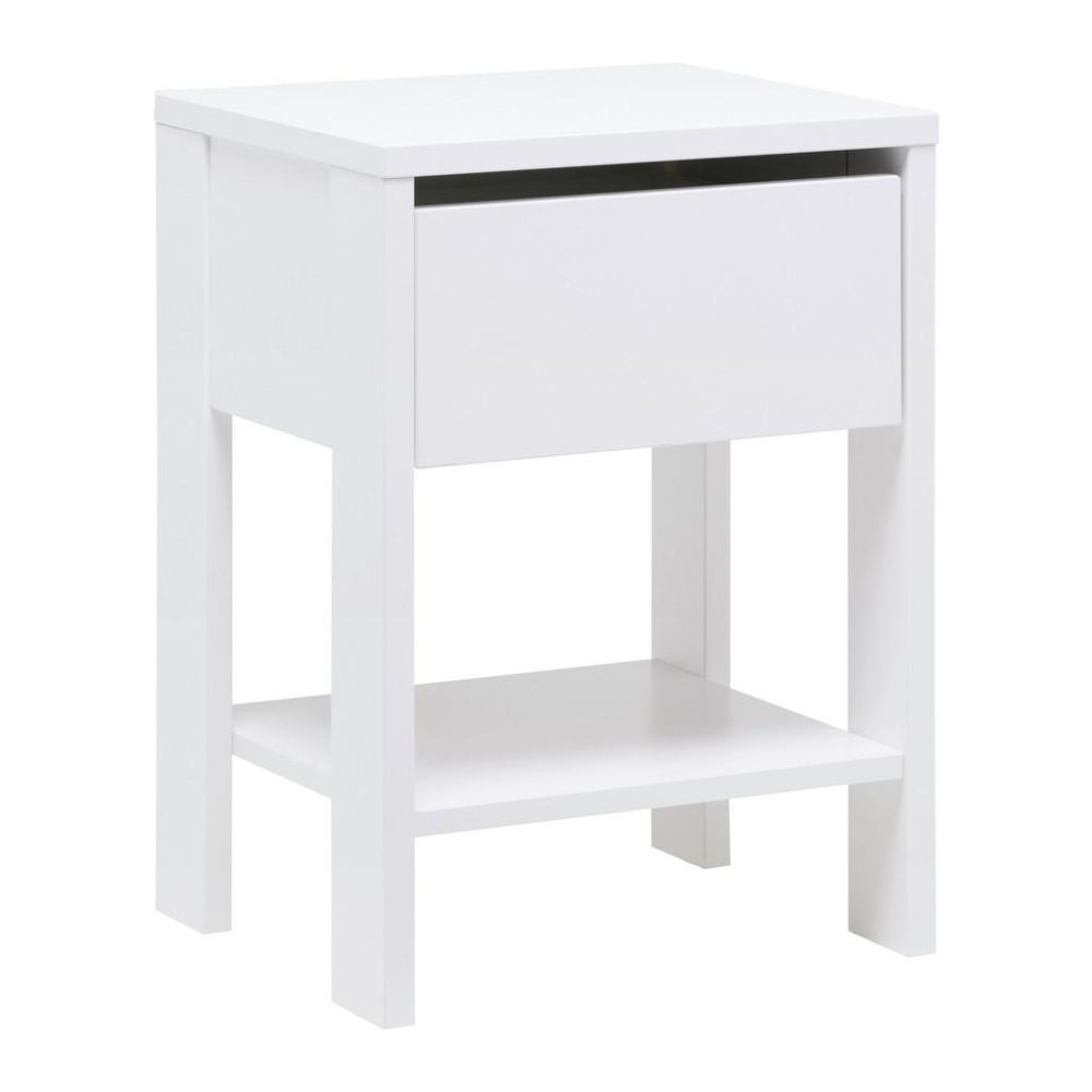 Nachttisch Nizza Weiss 42/57,5/36 cm Weiss 