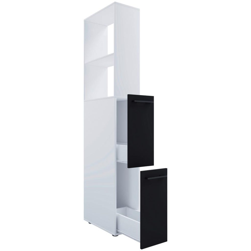 VCM - BadschrankSadilo XL, One Size, Weiss / Anthrazit