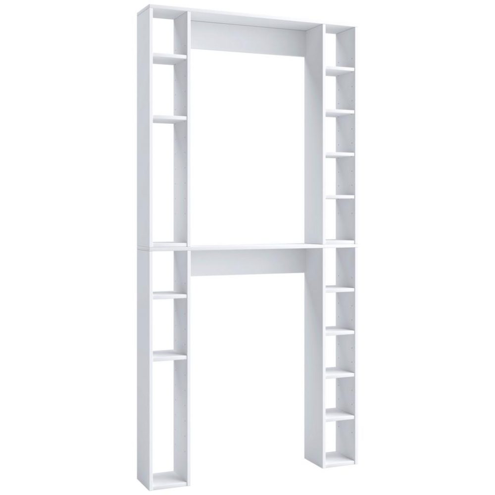 Waschmaschinenschrank Weiß Ca. 98x199x18cm 98/199,5/18 cm 