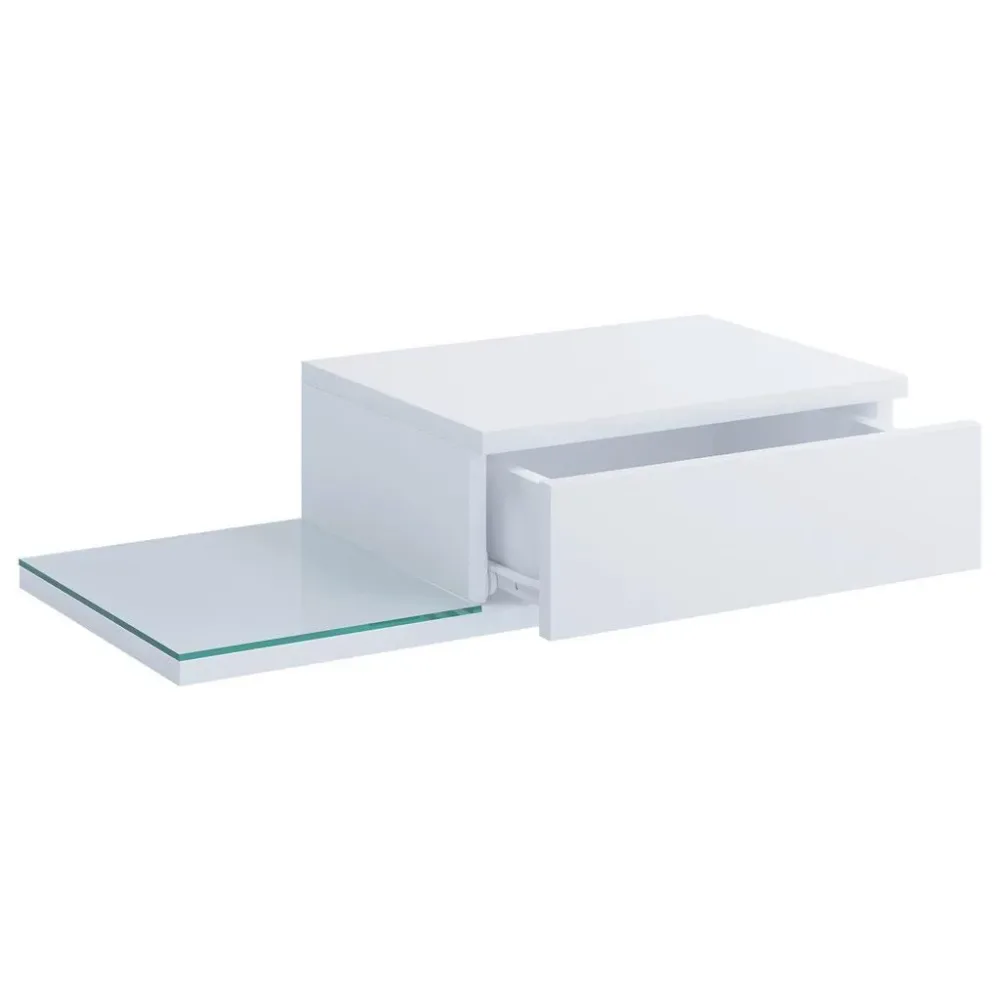 Nachttisch Konsila L 65/15/30 cm Weiss 