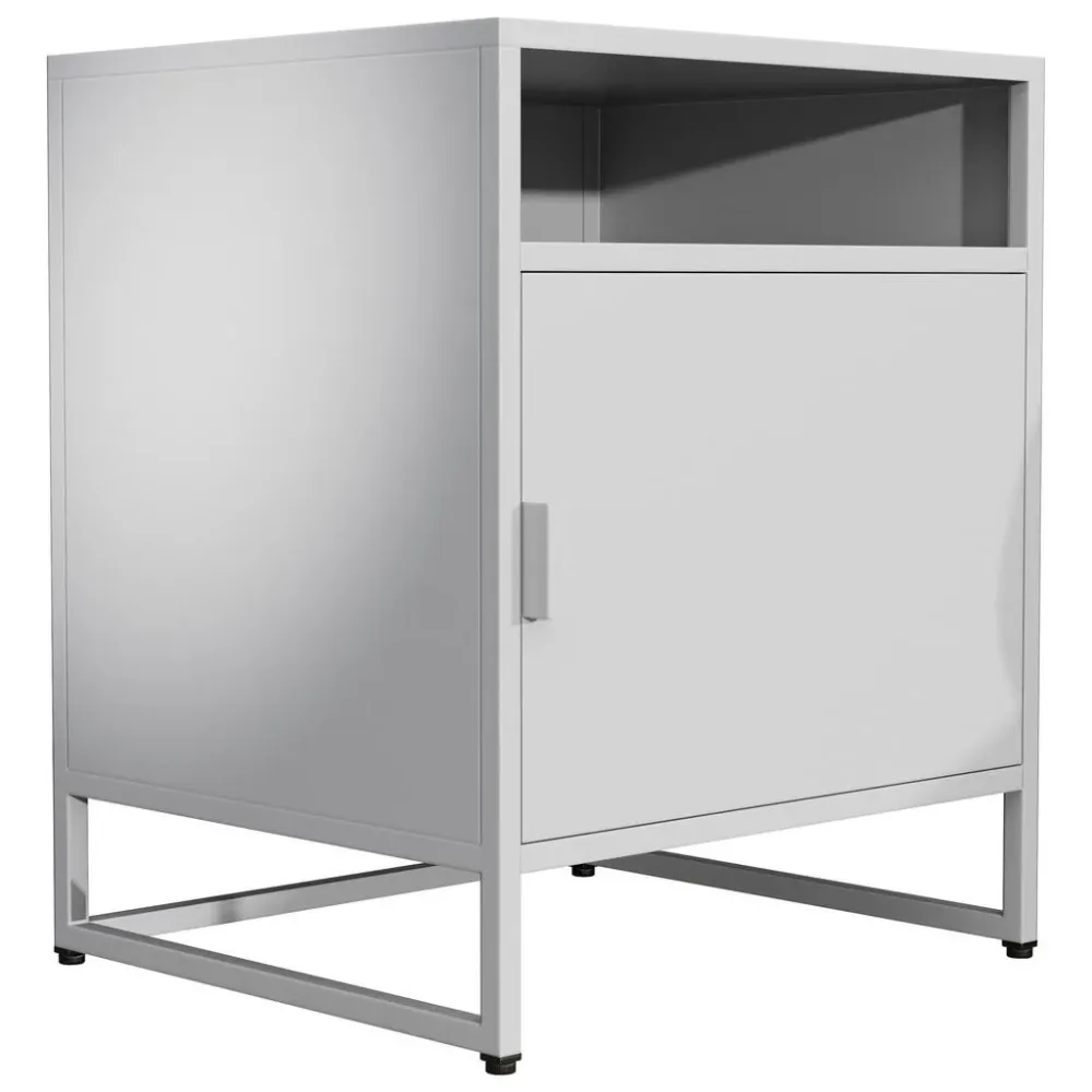 Nachttisch Flokas L 45/55/40 cm Weiss 