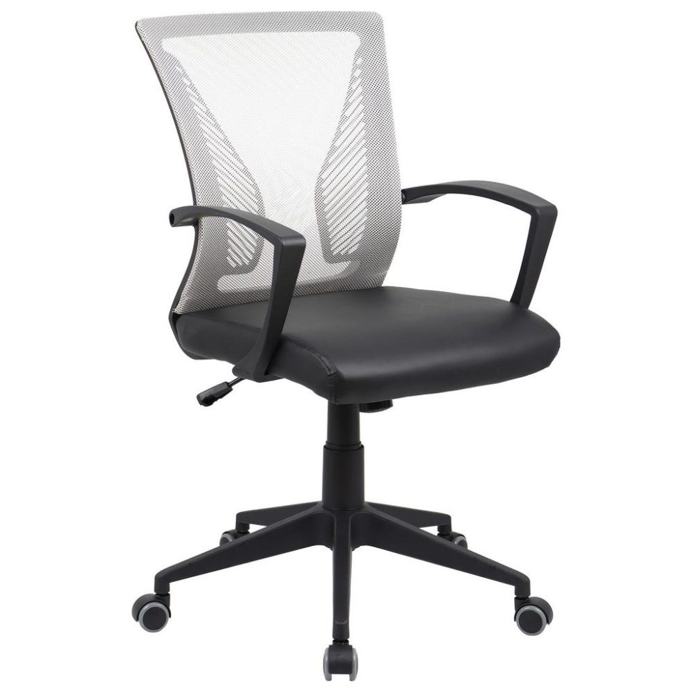 Drehstuhl Offilo Pu Grün, Schwarz 