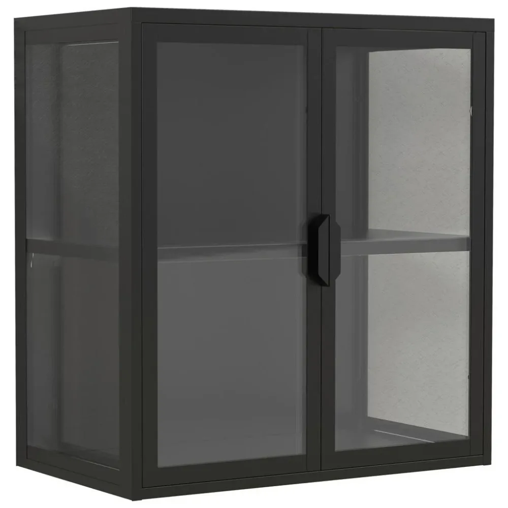 Hängevitrine Flokas S Schwarz 